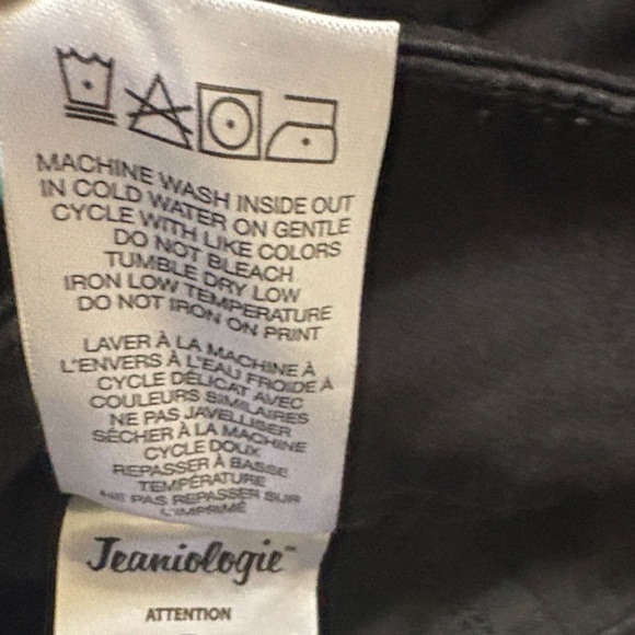 Frankie & Stella Black jeans denim pull on Pants, size 16W - Picture 11 of 11